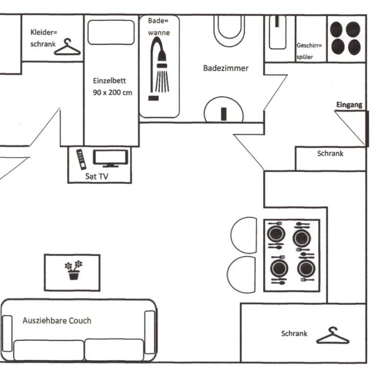 JÜRGEN Haus KMB Seeappartement am Ossiacher See, Hallenbad, Skiarena Gerlitzen - Apartment mit 1 Schlafzimmer - 15