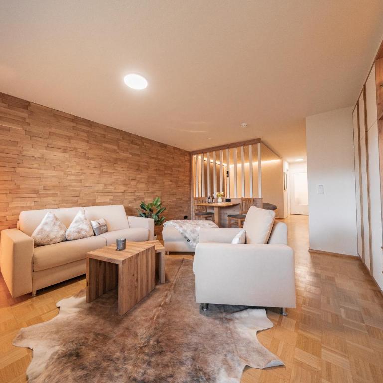Allgäu Living l Ferienwohnung Ifenblick - Oberstdorf im Allgäu - Ifenblick Panorama & Parkplatz - Apartment mit 1 Schlafzimmer - 45