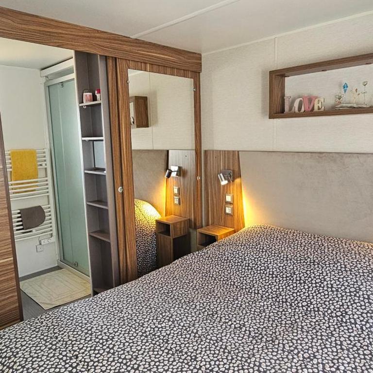 Mobil-home Évasion Valras tout confort 40 m2 - Camping Les Sables du Midi Valras-Plage - Bungalow mit 3 Schlafzimmern - 24