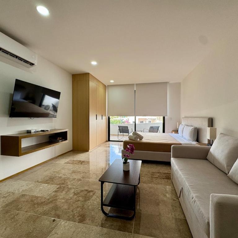 Stylish studio near 5th Avenue with ocean views - Habitación Individual - 1