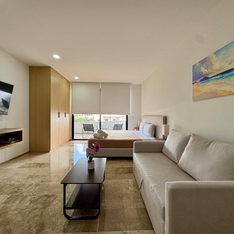 Stylish studio near 5th Avenue with ocean views - Habitación Individual - 13
