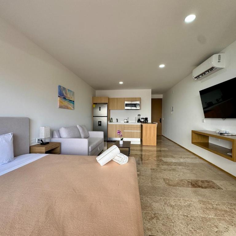 Stylish studio near 5th Avenue with ocean views - Habitación Individual - 17