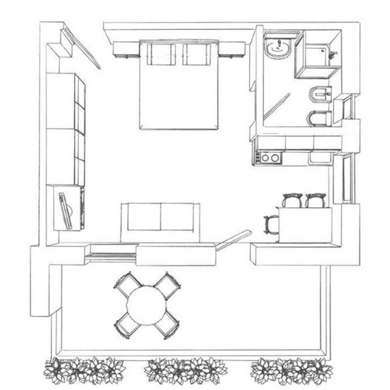 Residence Schneiderhof - Studio mit Balkon - 33