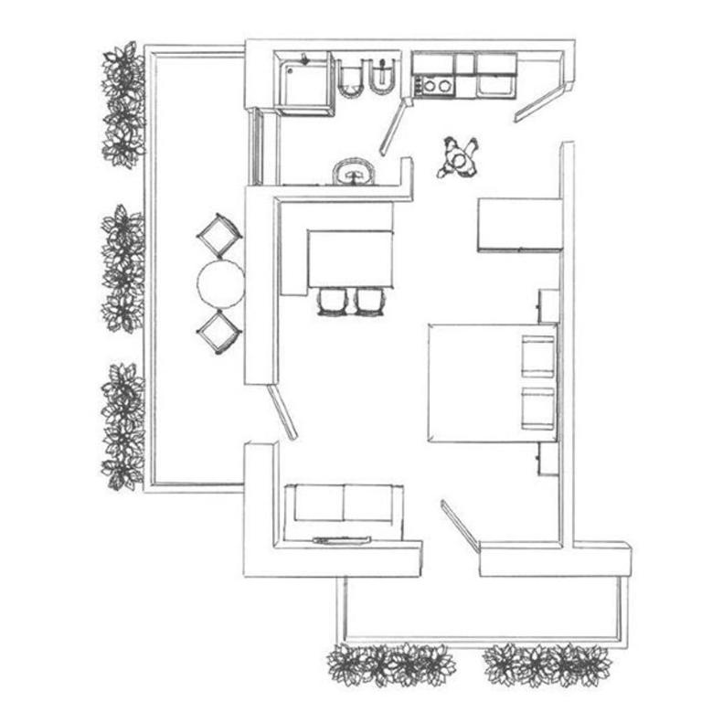 Residence Schneiderhof - Studio mit Balkon - 32