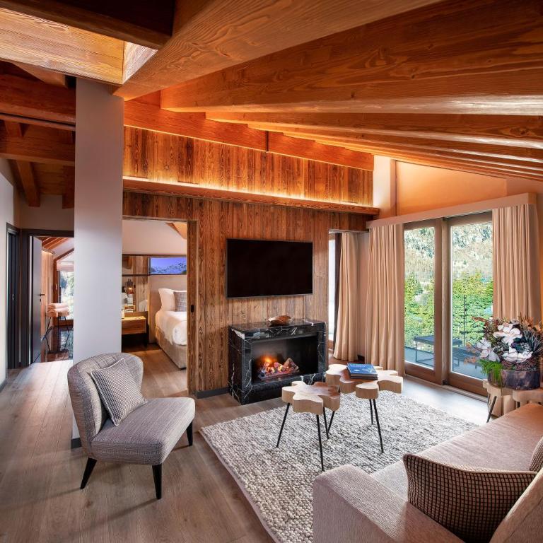 Le Massif Hotel & Lodge Courmayeur - The Leading Hotels of the World - Suite all’Ultimo Piano (2 Adulti + 1 Bambino) - 5