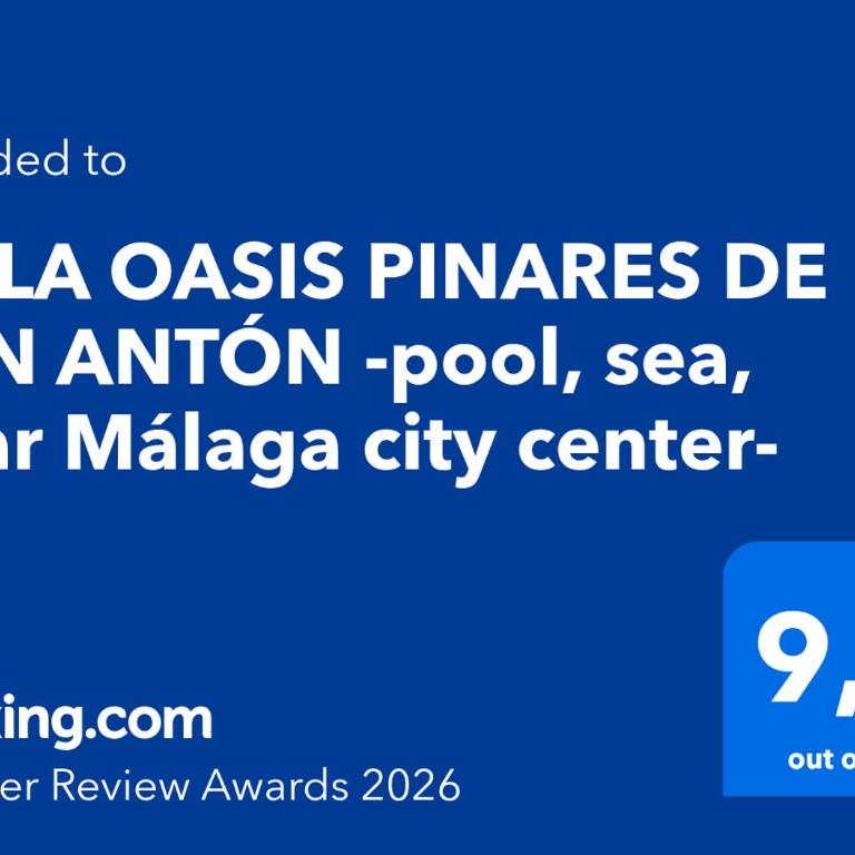 VILLA OASIS PINARES DE SAN ANTÓN -pool, sea, near Málaga city center- - Casa de 5 dormitorios - 5