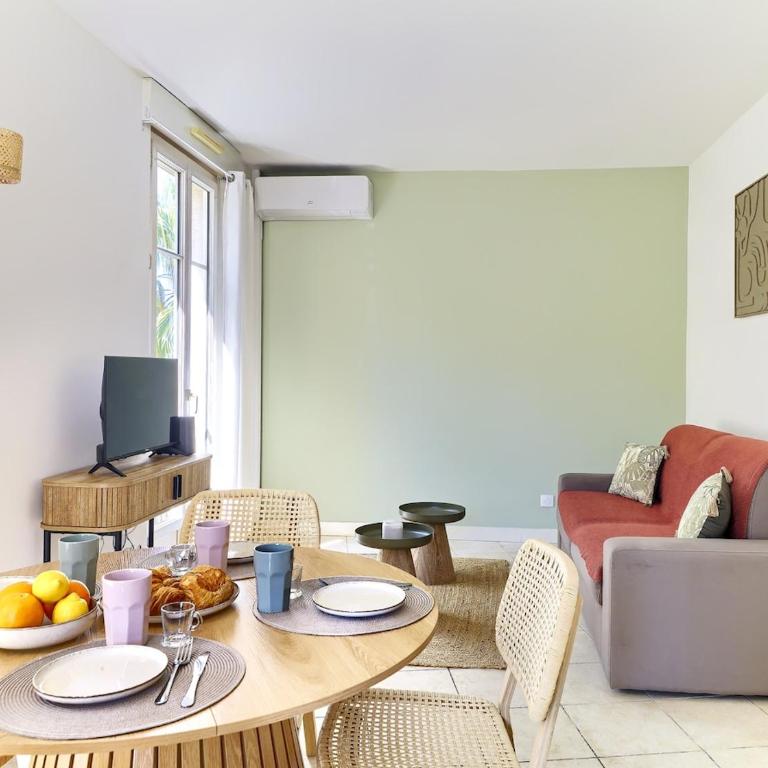 Au coeur de Juan-les-Pins, Magnifique Appartement, Clim, 30m de la Plage - Appartement 1 Chambre - 12