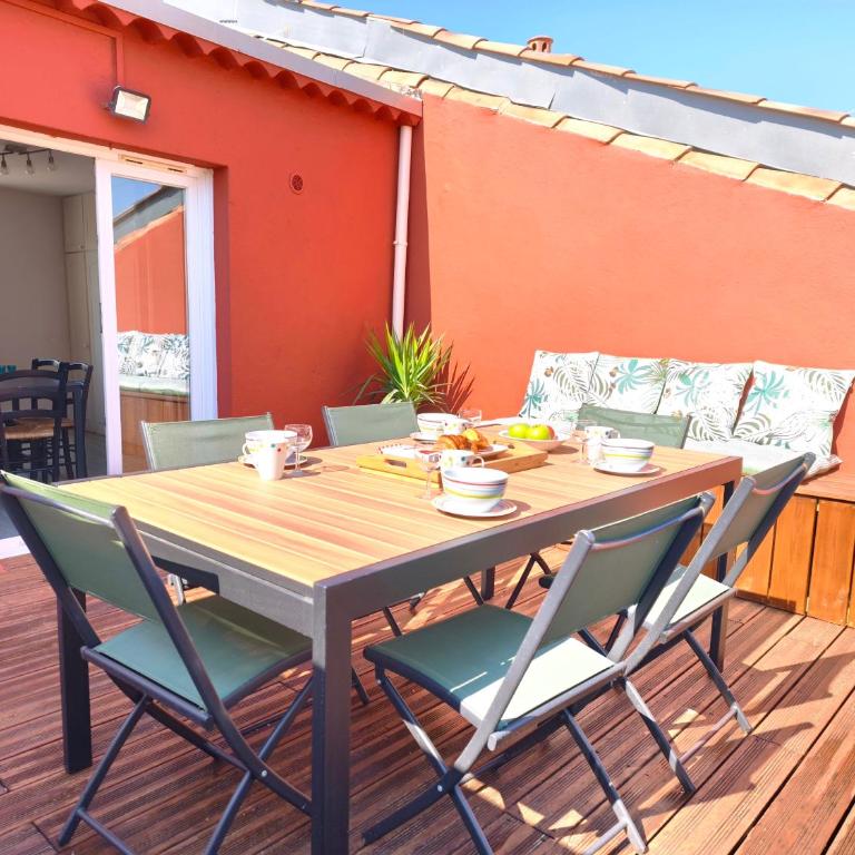 Mistral 3 Élégant duplex 2 chambres avec terrasse et climatisation, à proximité immédiate du port - Two-Bedroom Apartment - 4