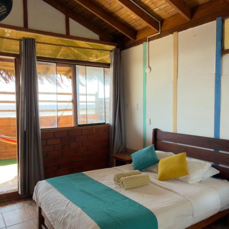 The Point Mancora Beach - Hostel Juvenil de Fiesta - Habitación Doble con vistas al mar - 2