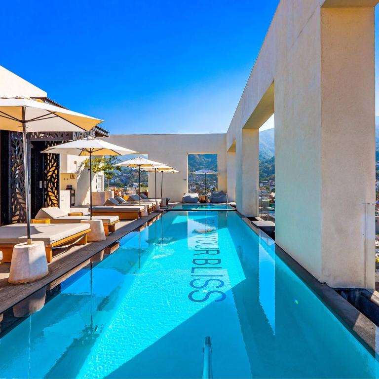 Luxury condo with shared rooftop pool and lounge, private washer/dryer - Vacation Home - 43
