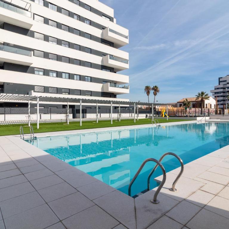 Global Vacacional, Moderno apartamento con piscina en Puerto de Sagunto - Apartment - 2