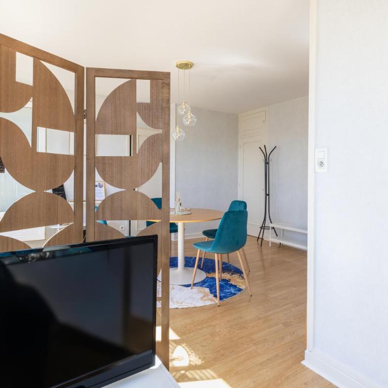 G'Art déco, 2 terrasses & vue Puys, gare & centre - Appartamento con 1 Camera da Letto - 15