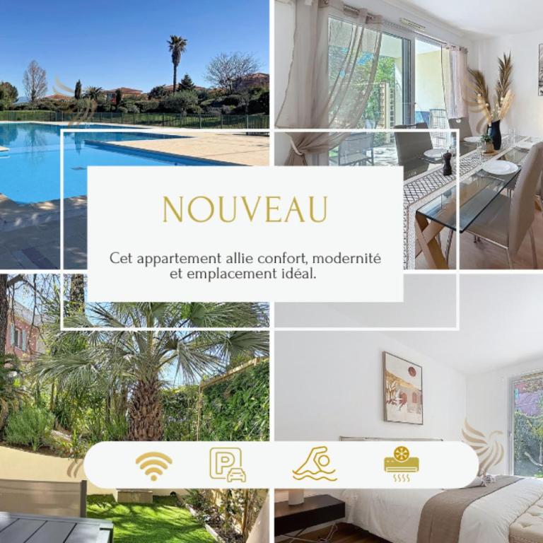 L Oasis Florentine T2 Jardin wifi clim - Apartamento de 1 dormitorio con vistas al jardín - 9