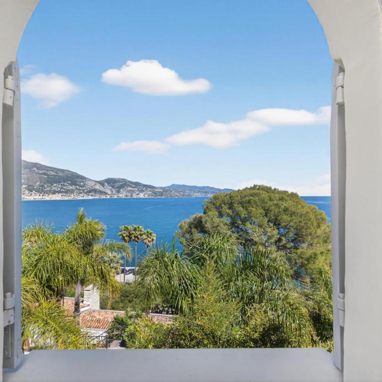 LE PAVILLON SISSI - Sublime logement-Vue mer extraordinaire-Roquebrune - Appartement 2 Chambres avec Balcon et Vue sur la Mer - 17