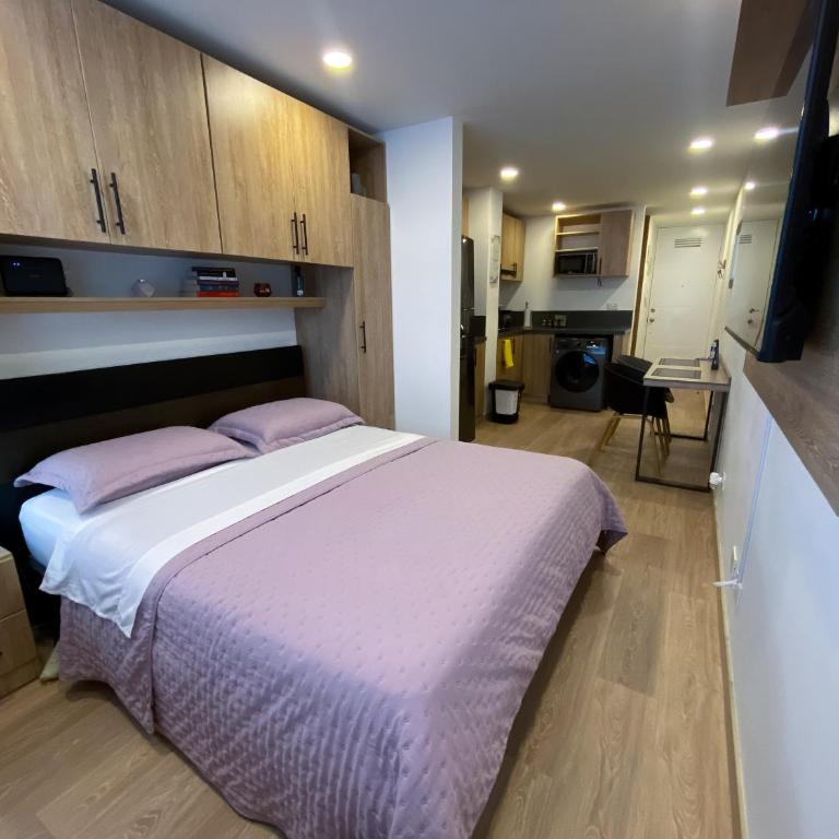 Acogedor Estudio - Ideal para 2 en Chapinero - Estudio con 1 cama grande - 1