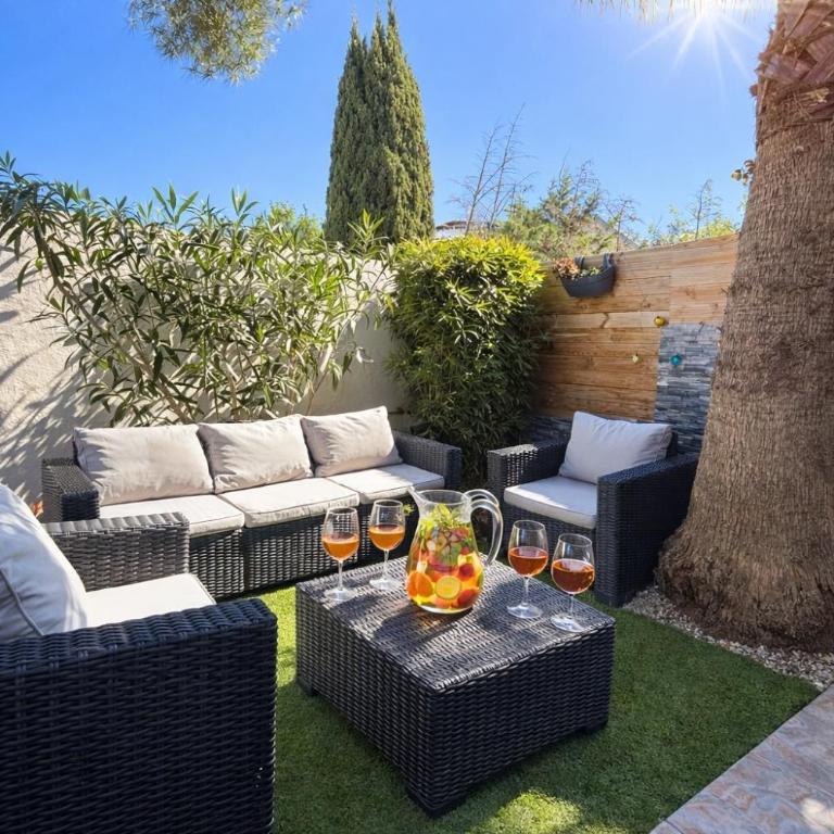 La Bulle des Sablettes, Maison avec Jacuzzi, Jardin & Mer à pied - Maison 2 Chambres - 10