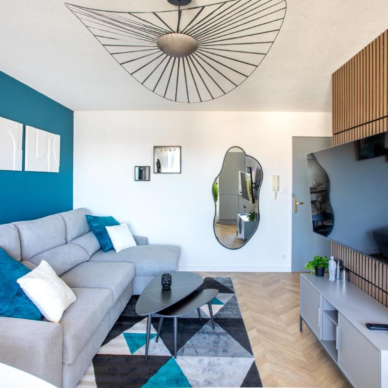 L'Attique Lumineux - Terrasse & Parking - Appartamento con 1 Camera da Letto - 11