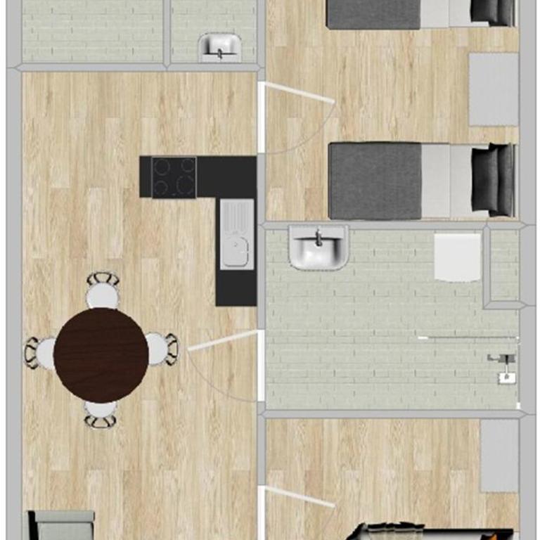 M2Suites by BestChoice - Messe - Parking - Self-Check-in - Apartment mit 2 Schlafzimmern und Balkon - 28