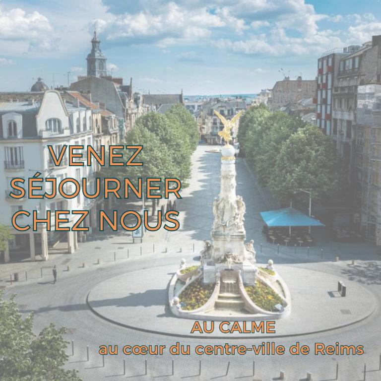 DAHLIA - Idéal pour Familles & Pros - Hypercentre - Vue Fontaine Subé et Cathédrale - Wifi - Machine à laver - Gare, Cathédrale de Reims, Commerces, Restaurants & Transports en commun accessibles à pied en moins de 10 minutes - Appartamento Deluxe con 1 Camera da Letto - 21