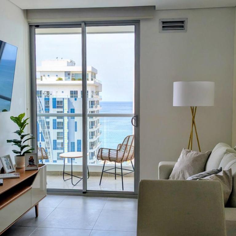 Vista al mar en Salguero Sunset Piscina 6 personas 1606 - Two-Room Apartment - 7