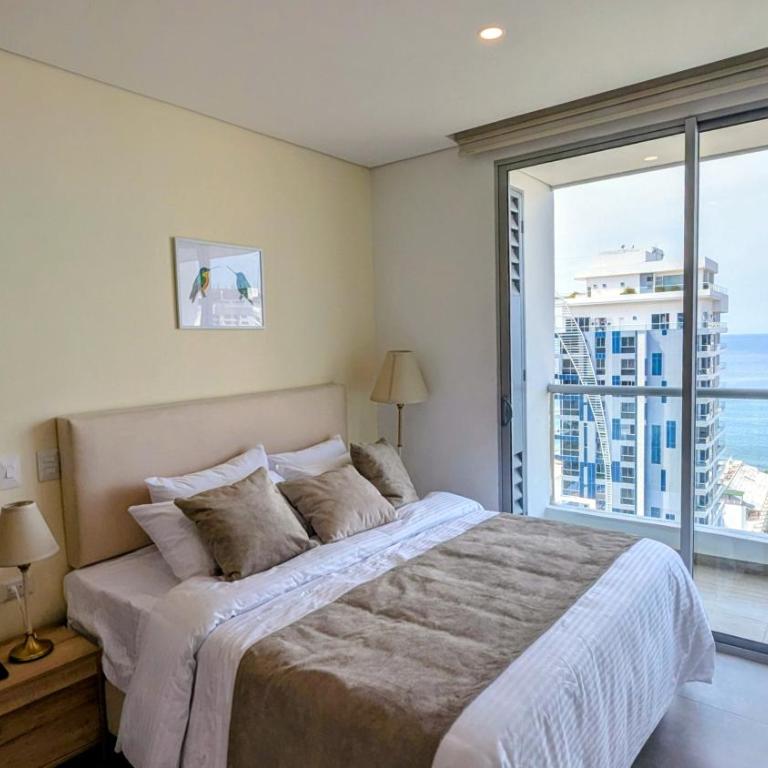 Vista al mar en Salguero Sunset Piscina 6 personas 1606 - Two-Room Apartment - 15