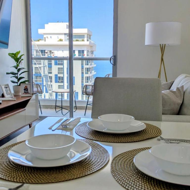Vista al mar en Salguero Sunset Piscina 6 personas 1606 - Two-Room Apartment - 23