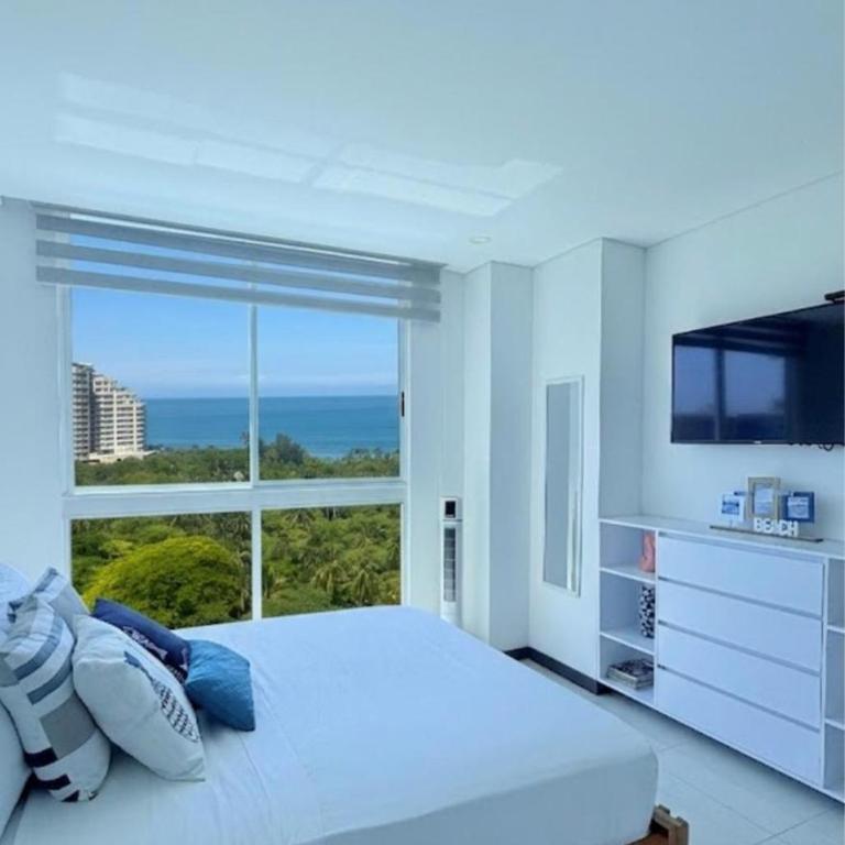 Exclusivo Aptartamento Vista al Mar 2 HAB 3 Baños AC WiFi GYM Playa Bello Horizonte - Apartamento de 2 dormitorios - 1