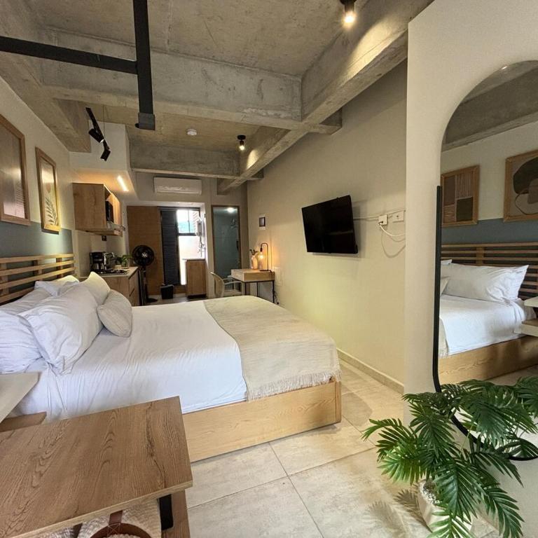 Beautiful loft 30 living room balcony - Apartamento de 1 dormitorio - 12