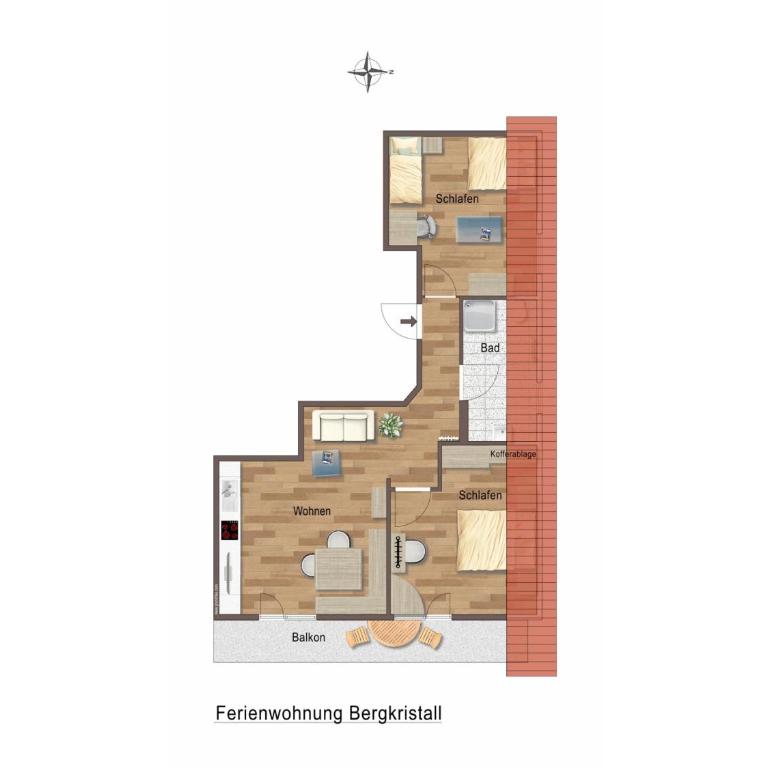Ferienhof Westenried - Apartment mit 2 Schlafzimmern und Balkon - 5