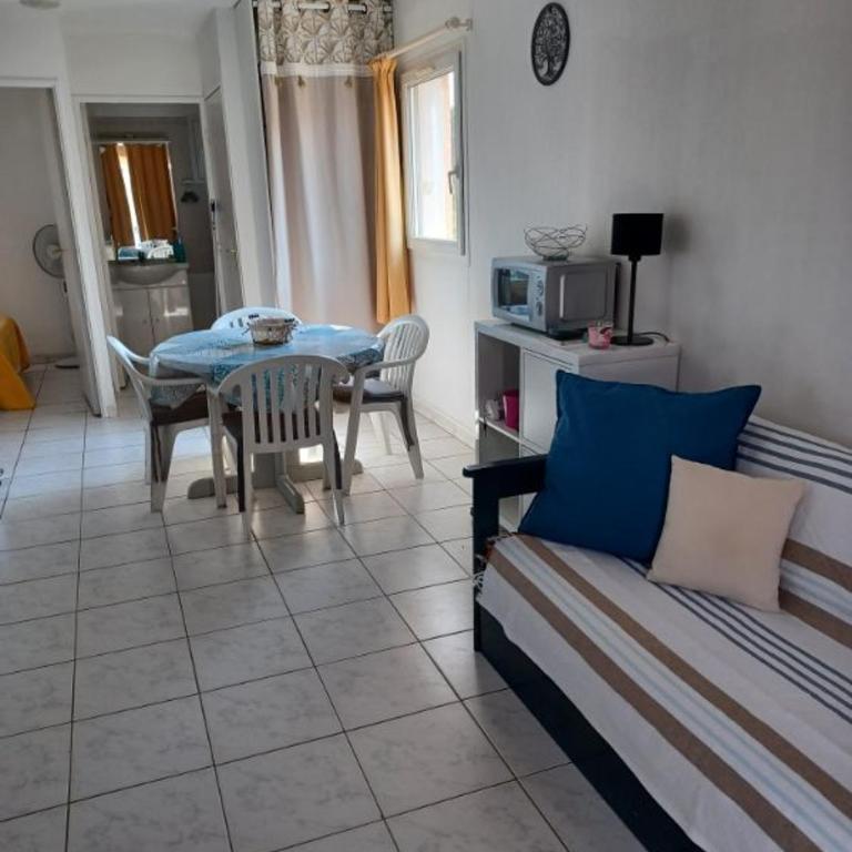 AGENCE JF IMMO-T2 climatisé front de mer avec terrasse piscine collective parking- V0742 - Appartement 1 Chambre - 54