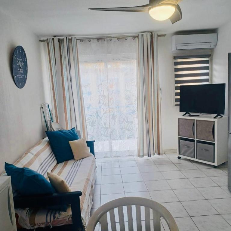 AGENCE JF IMMO-T2 climatisé front de mer avec terrasse piscine collective parking- V0742 - Appartement 1 Chambre - 59
