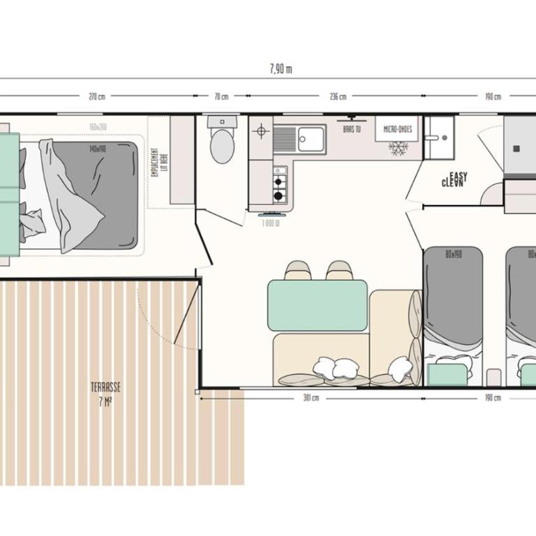 Gemütliches Mobilhaus am Wallersee - Maison 2 Chambres - 19