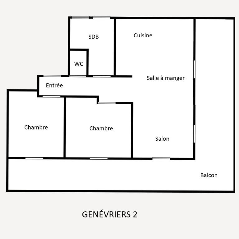 3 Pièces avec WiFi et Parking, Proche Pistes, Ensoleillé - FR-1-304-183 - Apartamento (4 adultos) - 11