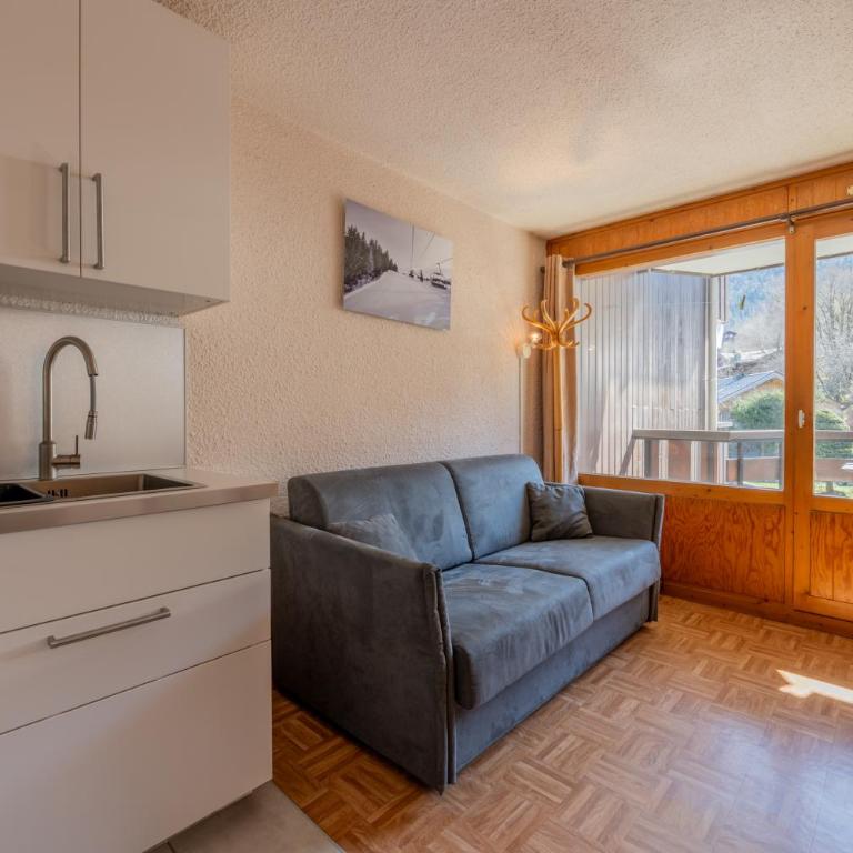 Le Prarion 24A Ski in/Ski out at Les Houches (Sleeps 4) - Happy Rentals - Studio avec Balcon - 2