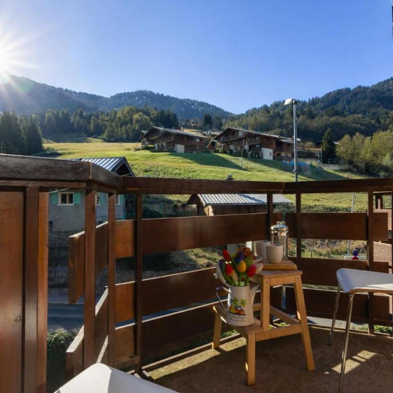 Le Prarion 24A Ski in/Ski out at Les Houches (Sleeps 4) - Happy Rentals - Studio avec Balcon - 13