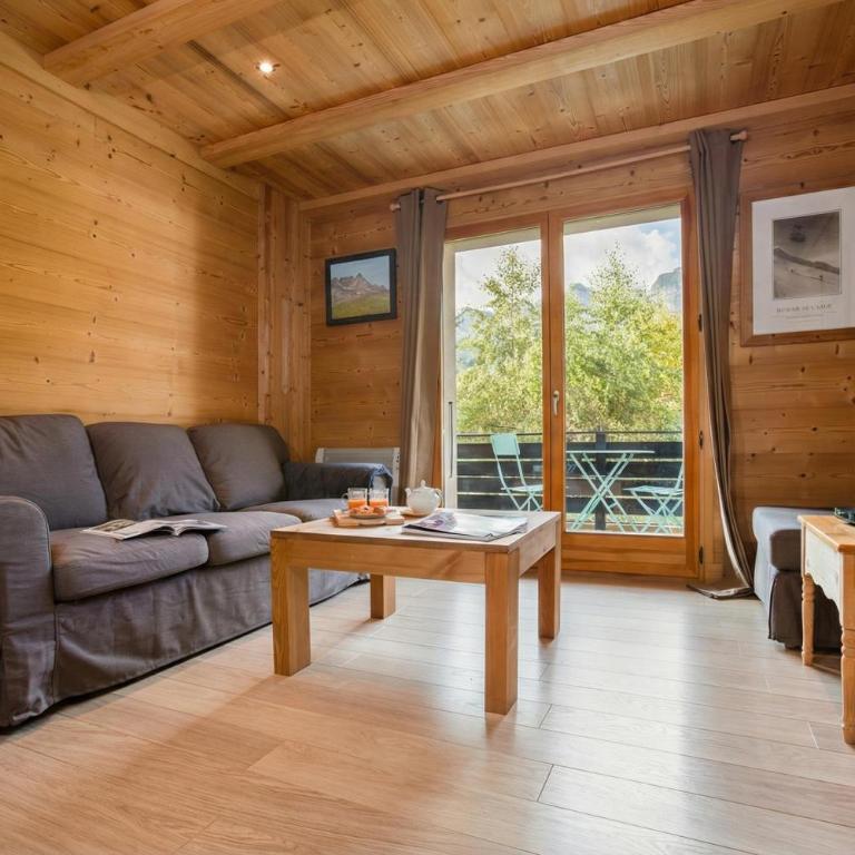 Apt La Sauvageonne in Servoz Balcony & Mountain views - Happy Rentals - Appartement avec Balcon - 4