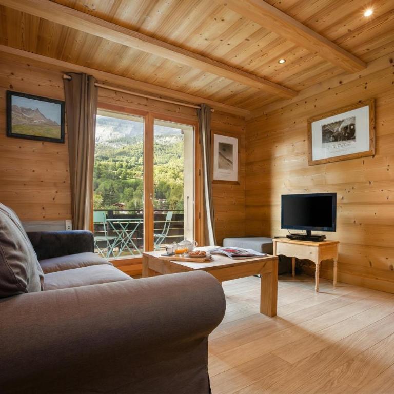 Apt La Sauvageonne in Servoz Balcony & Mountain views - Happy Rentals - Appartement avec Balcon - 10