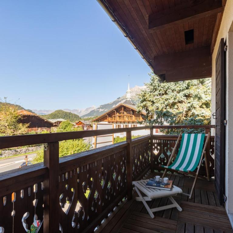 Apt La Sauvageonne in Servoz Balcony & Mountain views - Happy Rentals - Appartement avec Balcon - 16