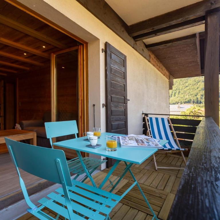 Apt La Sauvageonne in Servoz Balcony & Mountain views - Happy Rentals - Appartement avec Balcon - 9