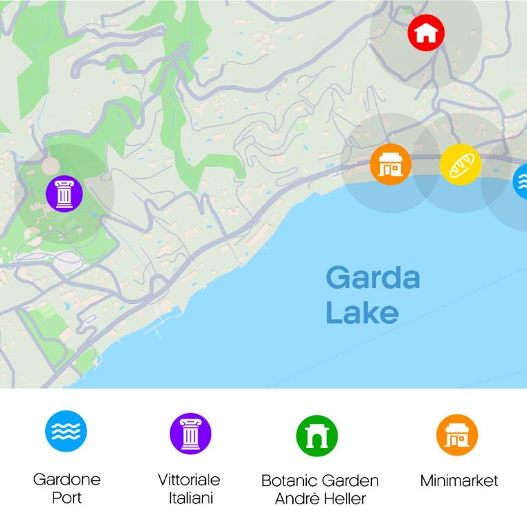 Relaxing 2BR Vacation Home with Lake Garda View & Balcony - Haus mit 2 Schlafzimmern - 6
