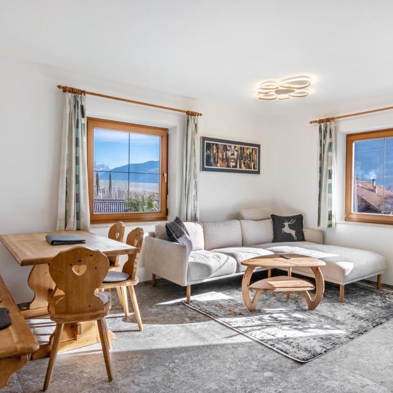 Pixnerhof - Ferienwohnung Golden - Apartamento Deluxe de 2 dormitorios con vistas al jardín - 7