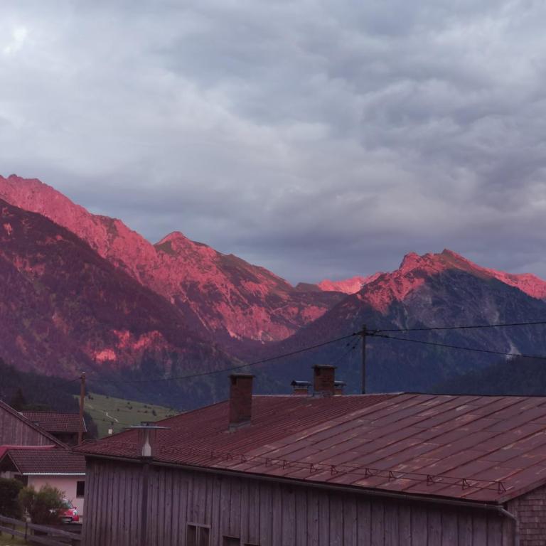 Allgäu Fewo Hüttenflair Bergblick - Apartment mit 1 Schlafzimmer und Gartenblick - 14