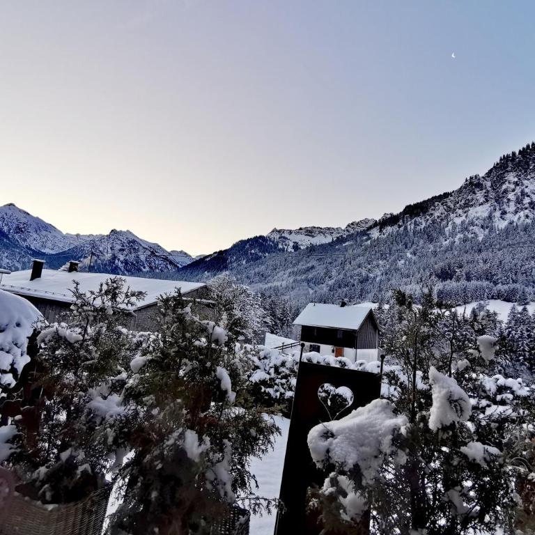 Allgäu Fewo Hüttenflair Bergblick - Apartment mit 1 Schlafzimmer und Gartenblick - 18
