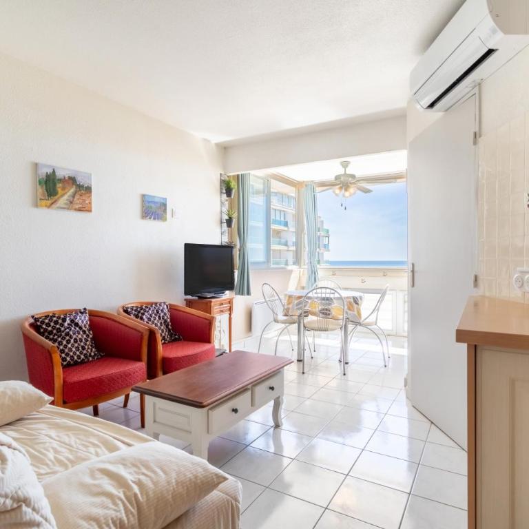 Appartement Canet plage front mer - Appartamento Deluxe con 2 Camere da Letto e Vista Oceano - 4
