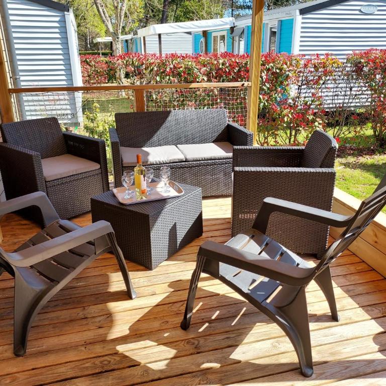 Mobil-home Biscarrosse 6 personnes - Appartement 3 Chambres - Côté Océan - 6