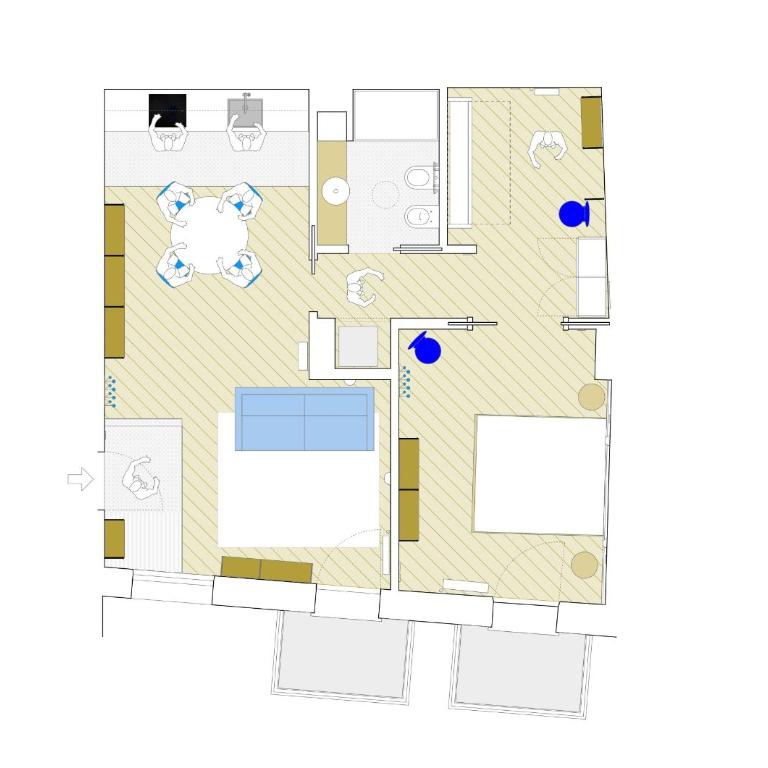 Palazzo Righi - App Blu - Appartamento Deluxe con 2 Camere da Letto e Balcone - 22