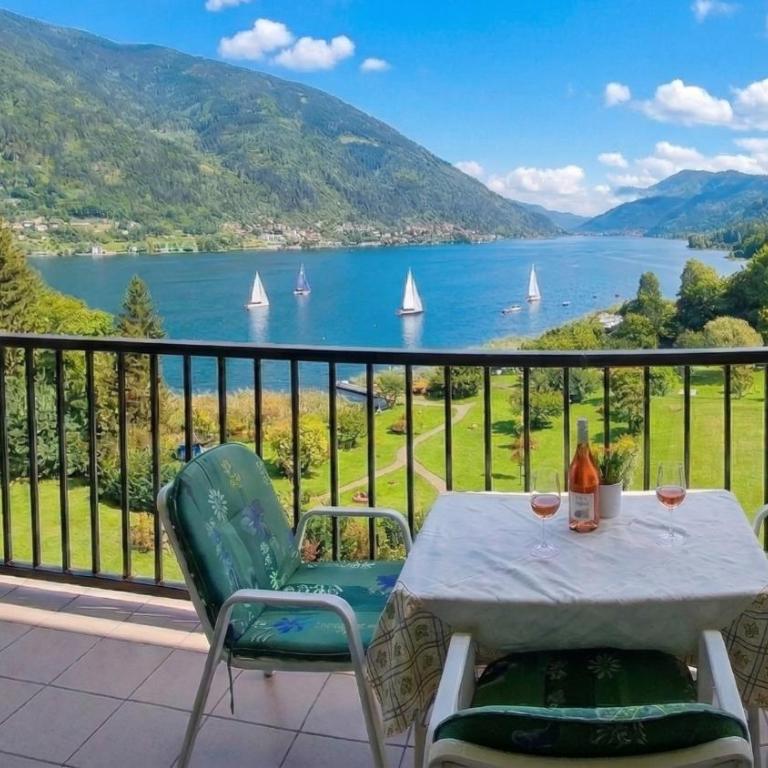 LB4 Seeblick Appartement Haus Landskron mit direktem Seezugang am Ossiachersee - Apartment mit Seeblick - 1