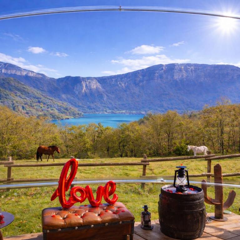 BULLE TEXAS - LUXE et SPA - Vue lac Aiguebelette - Tente - 3