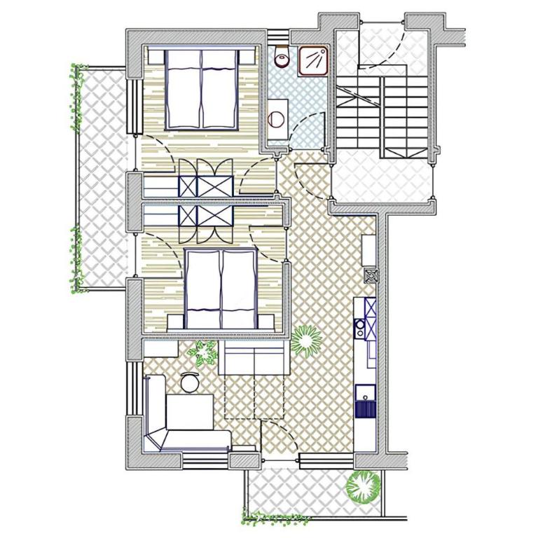 Unterdurachhof Apartment Martin - Two-Bedroom Deluxe Apartment with Garden View - 21