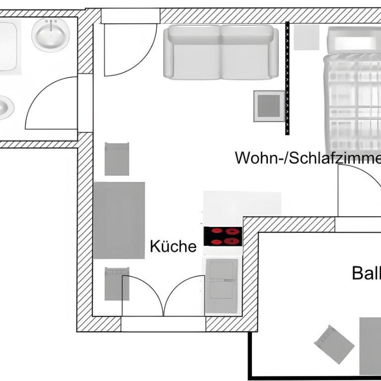 Gästehaus Wolfgang Chiemsee - Studio with Mountain View - 9